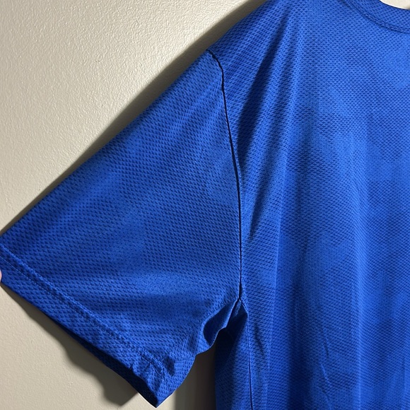 Nike Superset Dri-Fit Blue waffle knit Polyester Y2K Performance T-Shirt Size XL - Picture 5 of 11